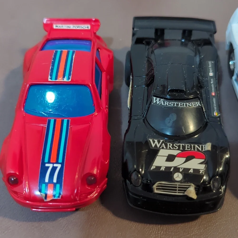 5 Vintage Slot Cars Porsche Lamborghini Ferrari Mercedes Benz Martini Racing